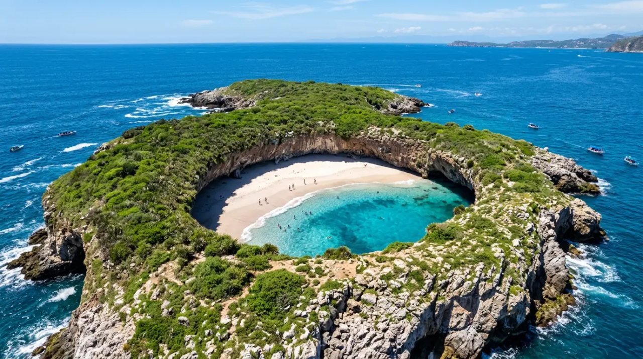 Playa Escondida en las Islas Marietas